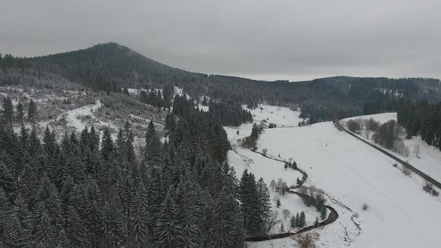 Winter Hiking in different places through the Thuringian Forest - Germany