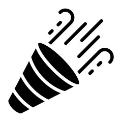 Confetti New Year Celebration Element Concept Vector Icon Design, Happy New Year 2021 Symbol on white background, HNY Wishes Sign,