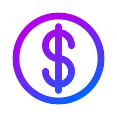 Coin icon vector