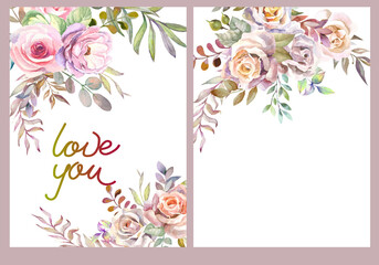 floral greeting card