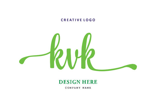KVK lettering logo is simple, easy to understand and authoritative