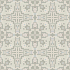 Creative trendy color abstract geometric pattern in beige gray, vector seamless, can be used for printing onto fabric, interior, design, textile, carpet.