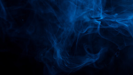 Neon Soft Fog on Dark Background, freeze motion.