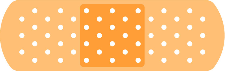 Vector illustration of the adhesive bandage