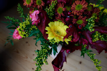 Autumn bouquet of fresh flowers - November, 2020