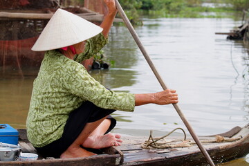 Floating villages on Tomlesap lake Cambodia 