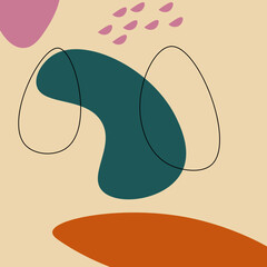 Hand drawn various shapes and doodle objects. Set of  abstract contemporary modern trendy vector. Perfect for textile prints. 