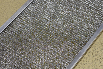 Aluminum frame with metal filter.