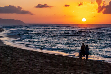 Obraz premium Tropical Beach at sunset
