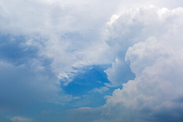 Blue sky and clouds abstract background