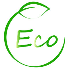 Eco icon vector. Ecology logo isolated on white background. Trendy eco icon. Eco logo for banner, poster, placard, label and icon. Eco logo vector