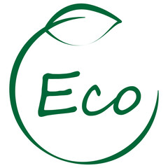 Eco icon vector. Ecology logo isolated on white background. Trendy eco icon. Eco logo for banner, poster, placard, label and icon. Eco logo vector