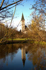 Kirche in Balzers in Liechtenstein 17.11.2020