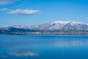 Obraz na płótnie Canvas Lake Tazawa, the deepest lake in Japan