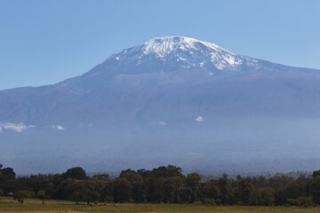 Obraz premium The view of Mt Kilimanjaro in Tanzania