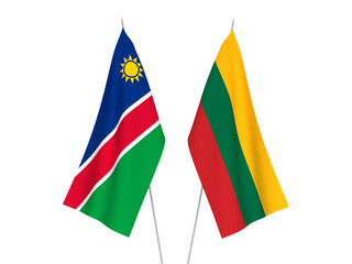 Lithuania and Republic of Namibia flags