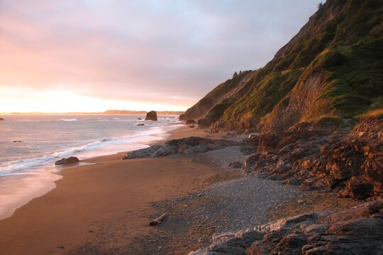 Beautiful Hidden Beach In Crescent City, California 