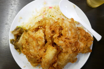 ジャンボ唐揚げチャーハン