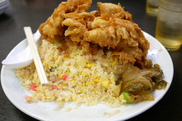ジャンボ唐揚げチャーハン