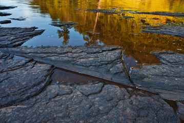 544-14 Reflections in the Presque Isle River, PMWSP