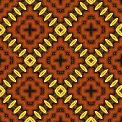 Seamless pattern with symmetric geometric ornament. 