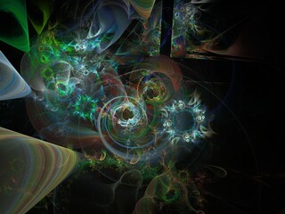 Imaginatory fractal background Image