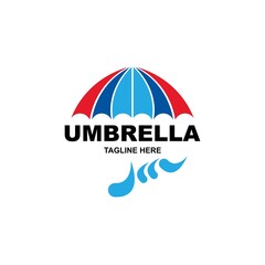 Umbrella logo icon design template vector 
