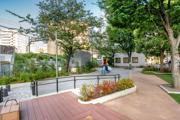 Obraz premium 東京都品川区東五反田の五反田南公園