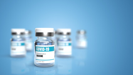 3d illustration of vaccine for covid-19