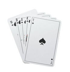Poker royal flush spades