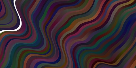 Dark Blue, Red vector background with bows.