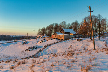 Winter landscape, Russia