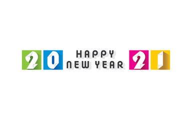 happy new year 2021 poster design