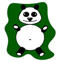 vector illustrations panda, funny animals, cat, bear, bears eat honey, panda funny and kind bear, children's illustration, illustration for notepad, illustration for passport cover, image for printing
