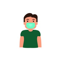 Entry without a mask is prohibited. Vector image. Flat design illustration. Covid-19 theme icon.