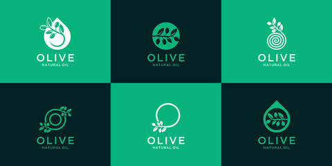 Inspiring collection of olive oil logos