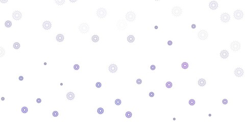 Fototapeta na wymiar Light purple vector natural layout with flowers.