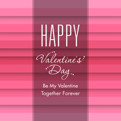 Illustration of Valentine's Day with beautiful calligraphy.