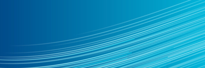 Abstract blue tech modern background for wide banner. Vector Abstract, science, futuristic, energy technology concept. Digital image of light rays, stripes lines with blue light, speed and motion blur