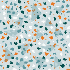 Design Interior Decor. Vector terrazzo texture. Modern surface abstract seamless pattern