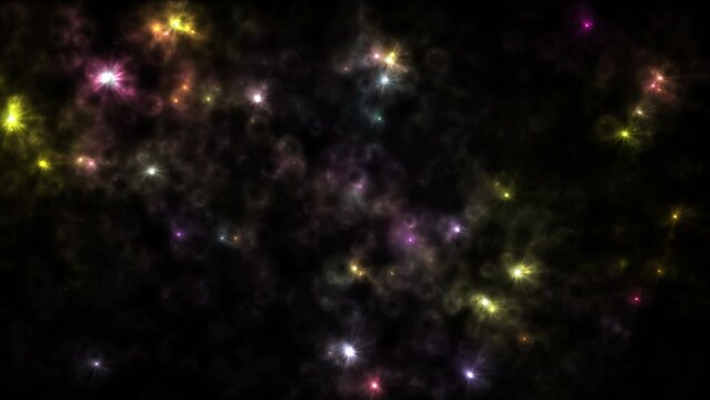 bubble color abstract in space 4k