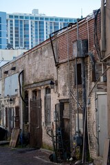 old and rustic street in the city