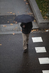 person with umbrella