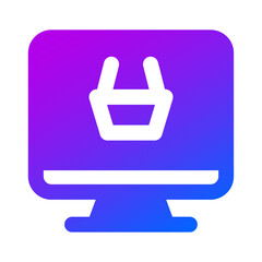 Ecommerce online shop icon