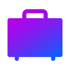 Suitcase trolley icon
