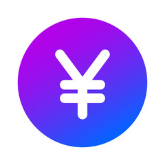 Obraz premium Yen coin money icon