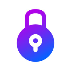Padlock icon vector