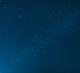 Starry night sky with constellations