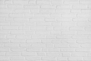 On a white painted brick wall background