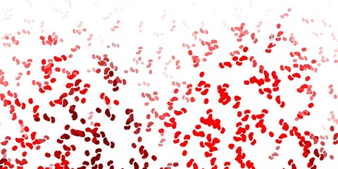 Light red vector pattern with abstract shapes.